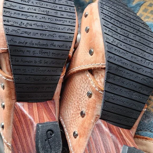 Fluevog Low Rule Sarah Slingback Sandal 8.5 natural color - Picture 4 of 5